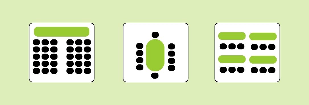 Event room layout: Choosing the right one